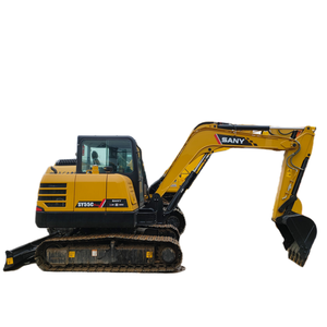 Excavadora de cadenas usada SANY 55PRO de 5 toneladas para excavación y expansión de estanques de peces, con potencia estable y mayor autonomía. - Product Image 3