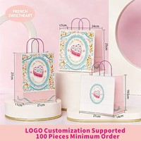 Sac en papier kraft en stock pour pizza, gâteaux et desserts ; Emballage biodégradable personnalisable pour plats à emporter et boissons, idéal pour les cadeaux