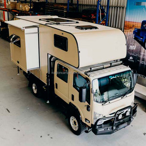 Cámper Deslizable con Techo Elevable 4x4 Todoterreno en Venta para Camioneta Pick Up de Plataforma Plana - Product Image 1