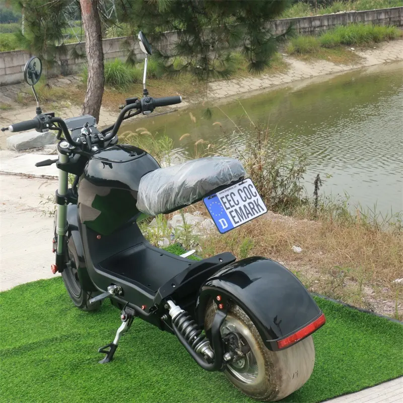 איכות גבוהה 2000w חשמלי אופנוע קטנוע למבוגרים Citycoco עם סוללה נשלפת 60v