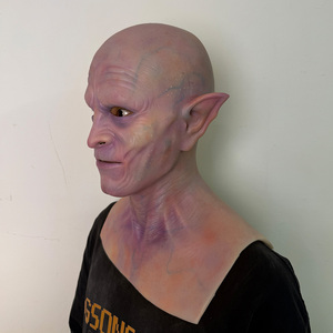 Masque de tête entière en silicone de monstre effrayant pour fête d'Halloween, démon d'horreur pour accessoire de film, déguisement personnalisé pour homme adulte - Product Image 5