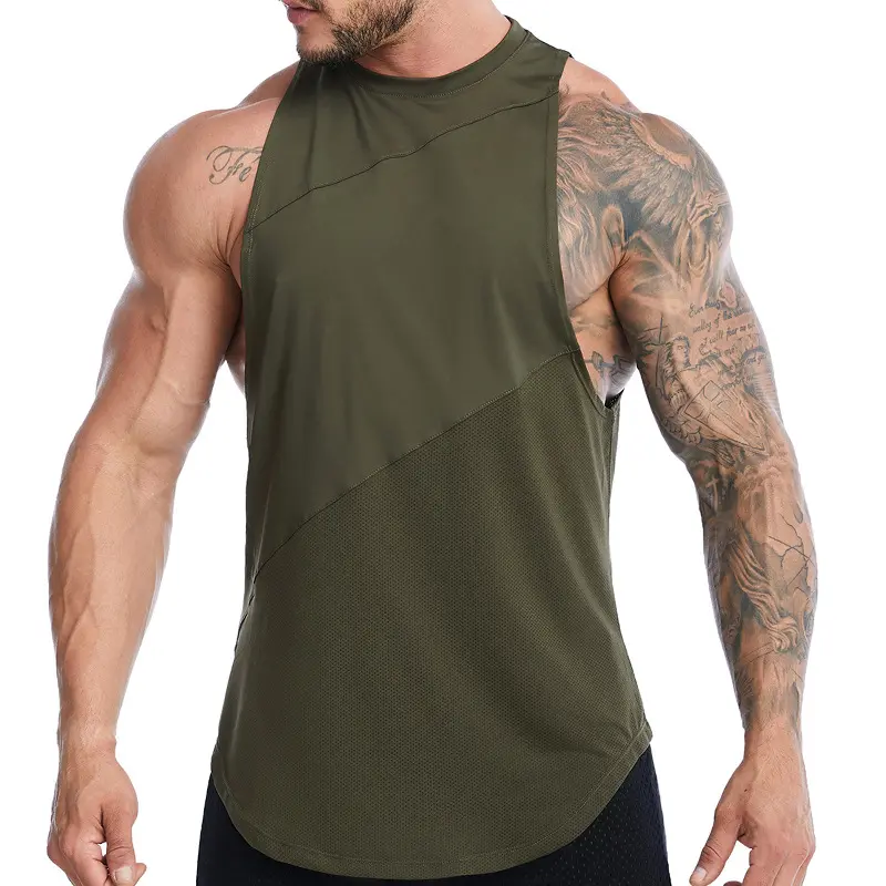 Entrenamiento Muscle Men's Bodybuilding Ropa personalizada Gymwear Tank Tops para hombres Summer Gym Singlets Stringer