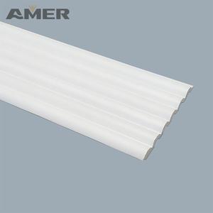 Nhà Máy Bán buôn PS Ốp chân tường Hội Đồng Quản trị bọt đùn dòng Polystyrene ván chân tường cài đặt tường hiện đại màu trắng với ánh sáng LED - Product Image 5