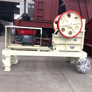 Kleine Steinbruch zerkleinerung anlage Preis Backen brecher mit Motor Tragbarer Mini Diesel 150x250 200x300 250x400 Backen brecher - Product Image 5