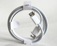 Câble de charge USB-C tressé en nylon 60W pour iPhone 15/17 – Chargeur rapide pour téléphone portable