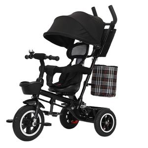 Fornitura di Fabbrica Passeggino Triciclo Pieghevole per Bambini da 1-6 Anni a Velocità Singola con Cavo del Freno e Tettuccio - Product Image 1