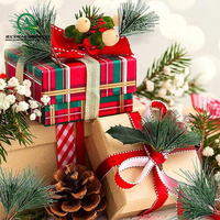 Aiguilles de pin vert artificielles Branches Petites brindilles Tiges Arbre de vacances à feuilles persistantes pour Noël DIY Artisanat Événements Vacances Hiver
