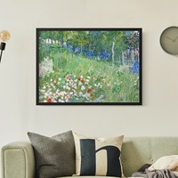 Peinture décorative abstraite de paysage encadrée sur toile pour salon, chambre, couloir, hôtel, maisons d'hôtes - Fraîcheur