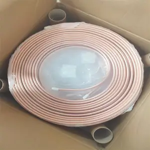 Preço barato C2400 C2600 C1100 0.5mm 1mm 2mm 4.5mm Pancake Coil Copper Pipe em Refrigeração