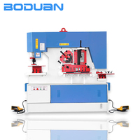 Cisaille à tôle et poinçonneuse combinée Boduan Q35Y-25 pour le découpage d'angles et le poinçonnage de trous, machine hydraulique de 80 kN / 120 tonnes