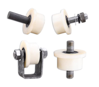Roue à rouleaux en acier à bride simple pour poutre en H, à roulement conique, pour levage, poulie de canalisation, 2 pouces, pour applications ferroviaires et minières