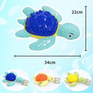 Yzs-köpekler kediler için <span class=keywords><strong>Pet</strong></span> oyuncaklar çiğnemek oyuncak interaktif sıkıntı rahatlatmak peluş TPR kaplumbağa gıcırtılı köpek köpek oyuncaklar - Product Image 5