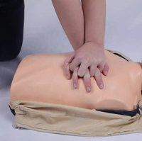 Mannequin de RCP demi-corps avec fonction de défibrillation AED, modèle de formation aux premiers secours pour l'enseignement médical, certifié CE ROHS ISO CNAS