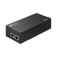 Inyector PoE Gigabit TP-Link TL-PoE170S 802.3at/af/bt de 30W (PoE++) con Certificación UL, Negro, para Escritorio/Montaje en Pared, Plug and Play, Alcance de 328 pies