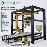 Fortschrittliche SPS-gesteuerte automatische Rotationsarm-Wickelmaschine mit intelligenter Folienabschneide- und Geschwindigkeitsanpassungsfunktion für stationäre Anwendungen