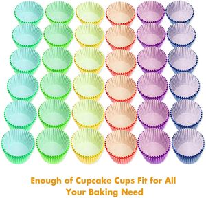 Mini Muffin Brown Cup <b>Cake</b> Cupcake Liners Paper Cups Cakeliner Baking Paper - Product Image 3