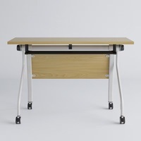 Cloison de bureau pliante rétractable combinaison efficace de meubles de bureau table de conférence à coutures mobiles