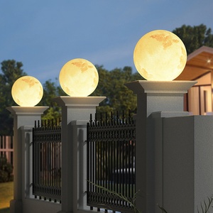 Lampe <span class=keywords><strong>de</strong></span> jardin à LED à grande boule, base E27, pour entrée, allée, pelouse, clôture, poteau <span class=keywords><strong>de</strong></span> jardin, globe, <span class=keywords><strong>pilier</strong></span>, éclairage <span class=keywords><strong>de</strong></span> rue, extérieur, 220v, 200mm, 300mm - Product Image 1