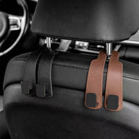 Crochets de fixation pour appuie-tête de voiture OLIVER – Organisateur de sacs et de rangements pour dossier de siège – Fixation automobile non finie, sans matériau