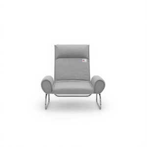 Light Grey Polyester Foam <b>Floor</b> <b>Chair</b> Compact Foldable Metal Legs Living Room <b>Chair</b> - Product Image 1