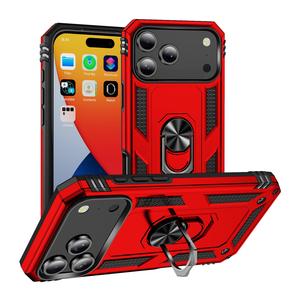 Armor 4 Trong 1 Lớp TPU PC Kim Loại Vòng Bracket Bìa Đối Với iPhone 17 Không Khí 16 15 14 13 12 11 Pro Max SE XS XR Max 8 7 6 Cộng Với Trường Hợp - Product Image 1