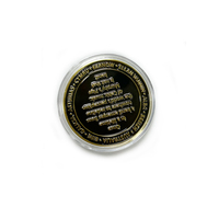 Nouveau personnalisé acrylique feng shui noël vieux argent or métal pièce de protection jeton à vendre avec logo