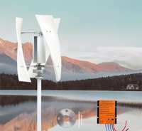 Breeze Start Archimedes 1kw-4kw Générateur d'éolienne verticale 48v 220v Grille Home Set pour l'énergie éolienne domestique