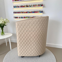 Chaise de bureau moderne en cuir PU pour direction, mobilier de bureau à domicile, salle d'attente, salon, mini chaise de manucure, coussin carré, pédicure