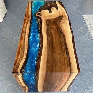 Tavolo moderno in resina epossidica a cascata <span class=keywords><strong>per</strong></span> soggiorno <span class=keywords><strong>cucina</strong></span> da pranzo o appartamento in legno massello <span class=keywords><strong>mobili</strong></span> <span class=keywords><strong>per</strong></span> la casa - Product Image 5