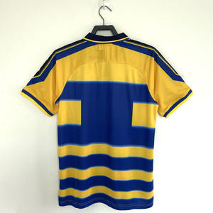 เสื้อฟุตบอลผู้ชายแบบคลาสสิค คลับ 99-00 รุ่นเรโทร แขนสั้น แห้งเร็ว ระบายอากาศได้ดี ผลิตจากโพลีเอสเตอร์ 100% รับสกรีน<span class=keywords><strong>ชื่อ</strong></span>ทีมตามสั่ง - Product Image 2