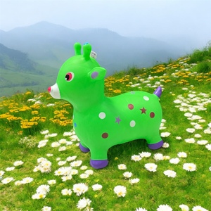 60x54x40cm per bambini Set di tramoggia spaziale gonfiabile che rimbalza cervo giocattolo con manico musicale divertenti giocattoli da salto per bambini - Product Image 1