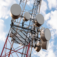 Torre de Acero Galvanizado en Caliente Autoportante de 3 y 4 Patas para Transmisión de TV, Radio, UHF, FM, Comunicación, 20-120m