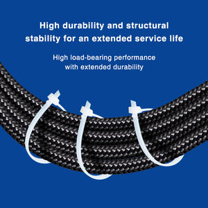 Excellent Quality Releasable Nylon Cable <b>Tie</b> with Stop Point 4.8*190mm Strong Anti-Theft Buckle Industrial Use 100 Pieces/Pack - Product Image 4