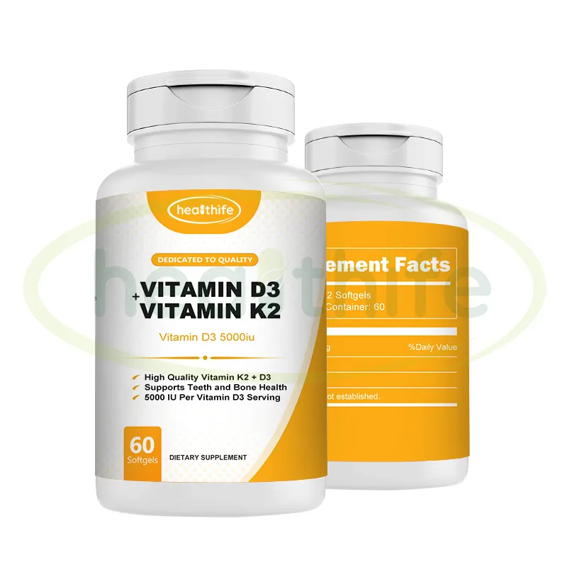 OEM Complex Calcium Magnesium Vitamin D3 Vitamin K2 Softgel Capsules