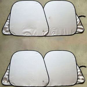Parasoles Personalizados Jx para Parabrisas Delantero, de Poliéster con Protección UV, Doble Parasol Plegable de 2 Piezas con Logotipo para Auto - Product Image 2