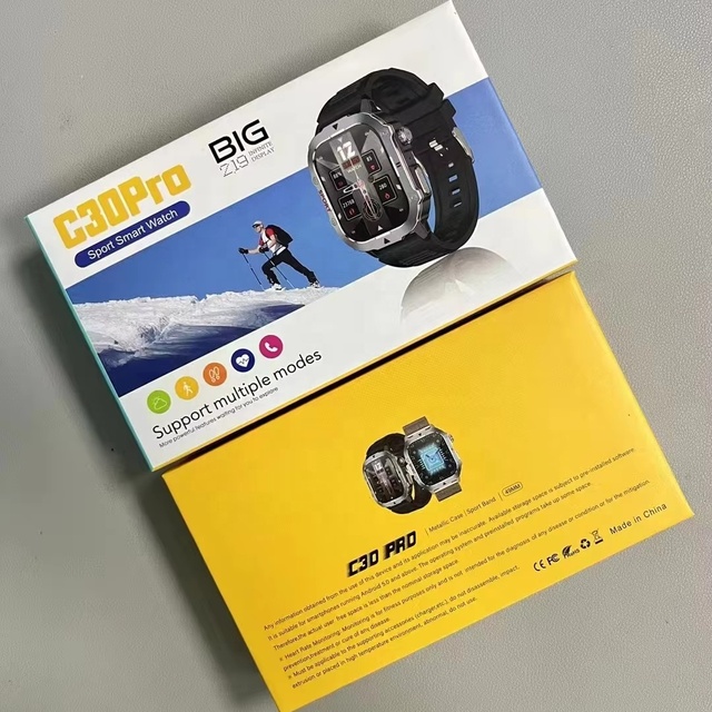 2025 Newest 2.19 Inch C30 PRO Smartwatch Outdoor Waterproof Montre Connecte Fashion Relojes Smart Watch for Men and Women