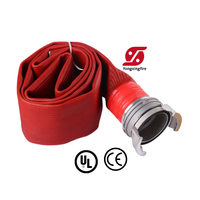 Tuyau d'incendie flexible et durable en TPU/PVC/caoutchouc de haute qualité (1, 2, 3, 4, 5 pouces) avec raccord d'incendie, livraison rapide
