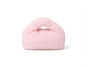 Borsa Peluche Quadrata Rosa in Finta Pelliccia Giocattolo per Bambini Unisex 11CM 30CM - Product Image 1