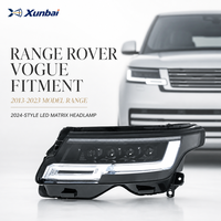 Pour Range Rover Vogue 2013-2023 : Ensemble de phares à LED matriciels avec projecteur, feux de jour (DRL) et clignotants – Pièces de mise à niveau automobile