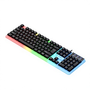 Clavier de jeu mécanique filaire USB GTX350 pleine taille 104 touches RGB rétroéclairé, nouvelle arrivée, anti-ghosting multi-touches, pour ordinateur de bureau - Product Image 4
