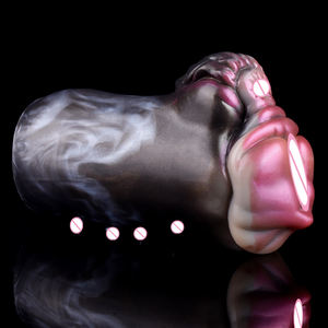 FAAK mainan seks Saluran ganda bentuk kelinci boneka Anus seks sentuh asli Masturbator pria baru - Product Image 5