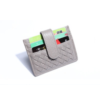 Dompet Gantungan Kunci Tenun Berkualitas Tinggi untuk Wanita/Pria dengan Jendela ID, Dompet Koin, Hadiah Lebah, Dompet Kecil Minimalis Tipis