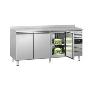 โต๊ะเตรียมอาหารแช่เย็น GGM Gastro รุ่น ECO-1795x700mm ประตูสามบาน ขอบยกสูง ระบบละลายน้ำแข็งอัตโนมัติ อุณหภูมิ +4C +10C ระดับพลังงาน A+++ - Product Image 1