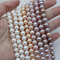 Perle d'acqua dolce naturali a forma di patata, filo di perle sfuse 8-10mm per braccialetti fatti a mano, collane e creazione di gioielli fai da te