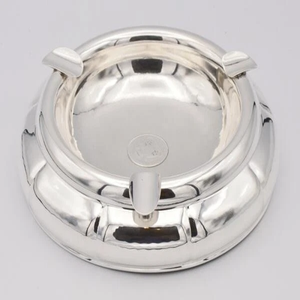 New and in Stock Large Solid Silver <strong>835</strong> Ashtray with Old Coin from 1871 for Plc, Pac &amp; Dedicated Ctrlrs - Product Image 1