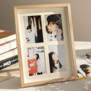 Haute Qualité Creative Rectangle Bureau Horizontal Affichage <span class=keywords><strong>Trois</strong></span> <span class=keywords><strong>Collage</strong></span> En Bois Cadre Photo En Gros - Product Image 3
