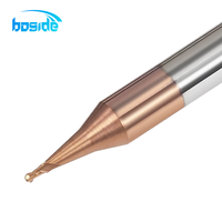 Fraise à queue en carbure monobloc de micro-diamètre Boside, revêtement TiAISiN, ODM/OEM, 35° de hélice, pour usinage CNC, passivation secondaire
