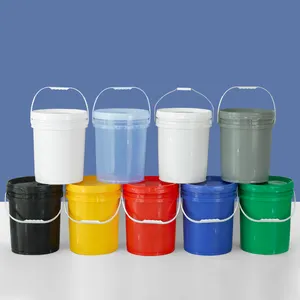 10L Xô Nhựa 10 L Làm xáo trộn rõ ràng container cho sơn mỏng hơn chất bôi trơn với nắp và xử lý