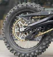   Moto électrique Hyper Bee 8000w 58v 22AH Vitesse maximale de 65 km/h Cadre en aluminium forgé Suspension hydraulique avant et arrière