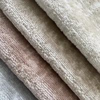 Tissu d'ameublement en velours tricoté 100% polyester, imperméable et résistant à l'eau, antistatique, pour textile de maison, tapis, couverture